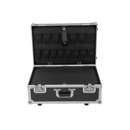 ROADINGER Custodia Universale G-2 con Trolley e Pareti Divisorie - Valigia Nera in Legno Multistrato