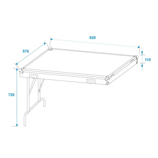 ROADINGER Custodia Universale con Cassetti e Ruote per Attrezzatura Professionale
