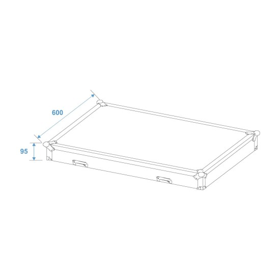 ROADINGER Custodia Universale con Cassetti e Ruote Girevoli - Protezione Affidabile