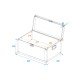 ROADINGER Custodia Universale in Legno Laminato per Trasporto - 60x30x30 cm
