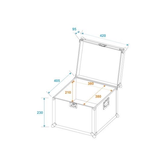 ROADINGER Custodia Universale per Trasporto Professionale 40x40x30 cm - Alta Resistenza e Sicurezza