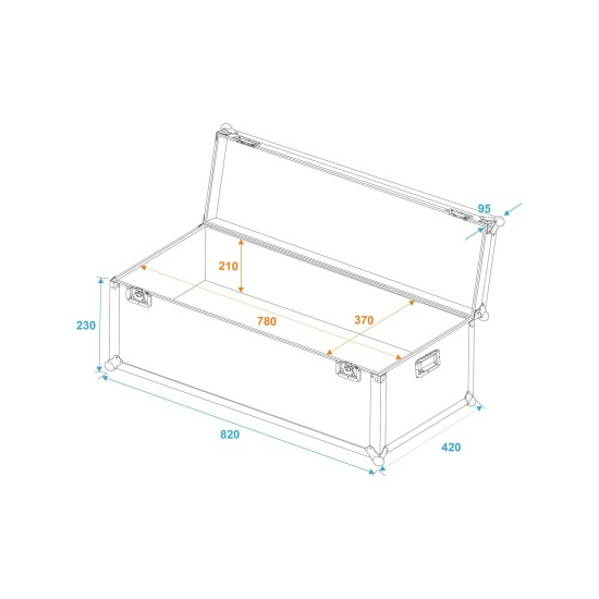 ROADINGER Custodia Universale per Trasporto Casse 80x40x30 cm - Robusta e Versatile