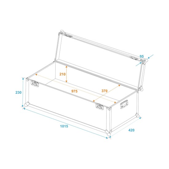 ROADINGER Custodia Universale per Trasporto Casse 100x40x30 cm - Alta Qualità e Sicurezza