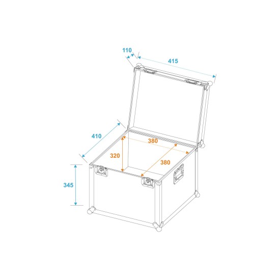 Custodia Universale 40cm x 40cm - Flight Case Professionale in Legno Multiplex