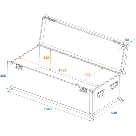 Custodia Universale Professionale ROADINGER 100x50x50 cm - Protezione Affidabile per Attrezzature