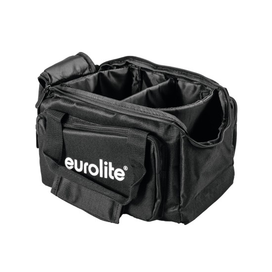 EUROLITE SB-14 Soft Bag Nera Impermeabile per 4 Flat Light AKKU con Tasche Esterne