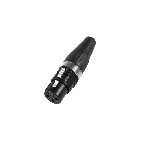 Presa XLR 3 Poli HICON HI-X3CF-BLK per Cavi Professionali