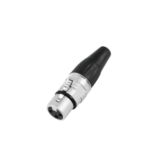 HICON Presa XLR 3 Poli HI-X3CF-V per Cavi Professionali - Connettore Metallico