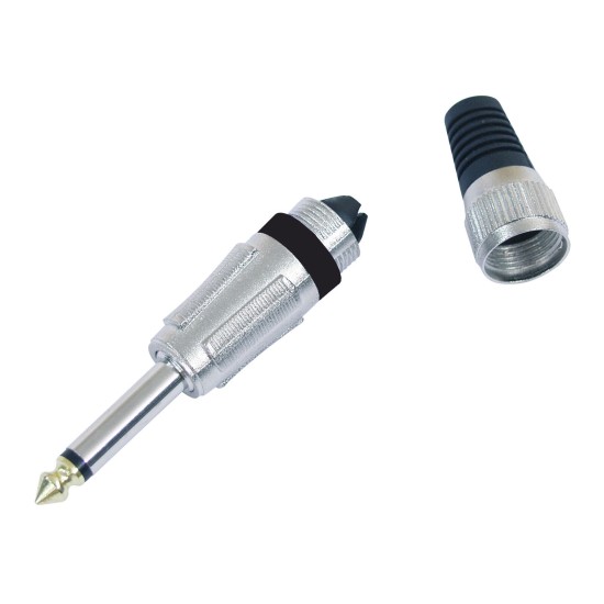 Connettori Jack Plug 6.3mm Mono MROAD Nero - 10 Pezzi Alta Qualità