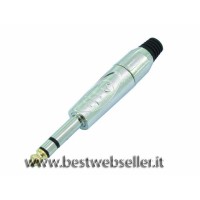 Connettore Jack plug 6.3mm stereo Omnitronic - 10 pezzi