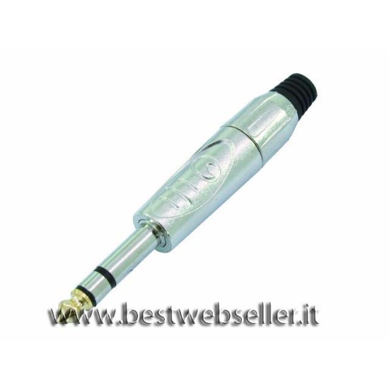 Connettore Jack plug 6.3mm stereo Omnitronic - 10 pezzi