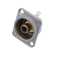 NEUTRIK Presa da Incasso RCA Nero NF2D0 - Connettore Audio di Qualità Europea