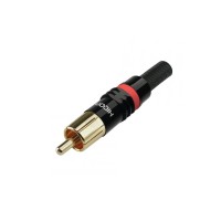 HICON Connettore RCA HI-CM03-RED - Assemblaggio Professionale Cavi Audio