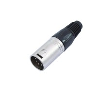 Connettore XLR 5 Poli Maschio OMNITRONIC per Cavi Audio Professionali