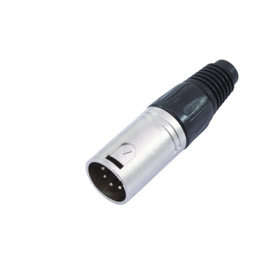 Connettore XLR 5 Poli Maschio OMNITRONIC per Cavi Audio Professionali