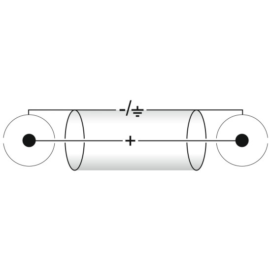 OMNITRONIC Cavo Audio Stereo RCA 2x2 0,3 m - Connettori RCA Maschio, Cavo Nero