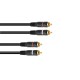 OMNITRONIC Cavo Audio Stereo RCA 2x2 - 5 metri, Nero