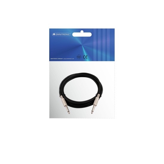 Cavo Audio OMNITRONIC Jack 6,3 mm Mono 6m Nero - Connessione Professionale