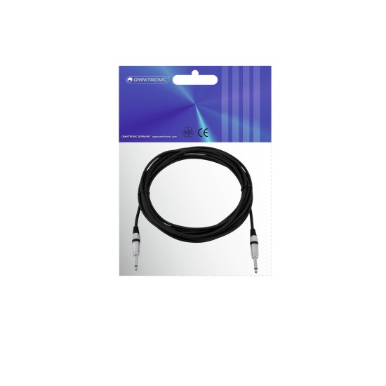 Cavo Audio Mono Omnitronic 6 m Nero - Jack 6,3 mm Professionale