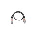 Cavo Audio XLR 3 Poli Omnitronic 0,5m Nero/Rosso - Collegamento Professionale