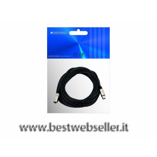 Cavo MC-150, 15m,colore nero,XLR m/f,balanced 15 metri Cavo MC-150, 15m,colore nero,XLR m/f,balanced 15 metri