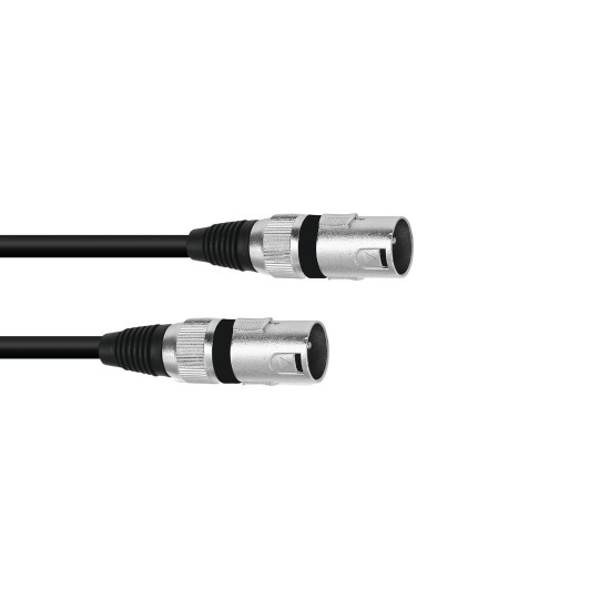 Cavo Adattatore Audio XLR Maschio a Maschio Omnitronic 0,2 m Nero