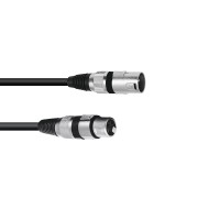 Cavo Audio XLR 3 Poli 0,2 m Nero - OMNITRONIC
