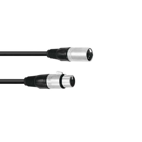 Cavo Audio OMNITRONIC XLR 5 Poli, 1 m, Nero - Ideale per Impianti Professionali