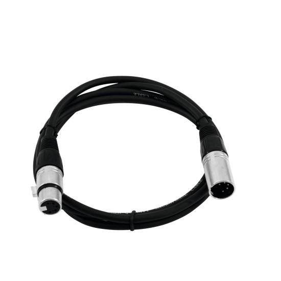 Cavo Audio OMNITRONIC XLR 5 Poli, 1 m, Nero - Ideale per Impianti Professionali