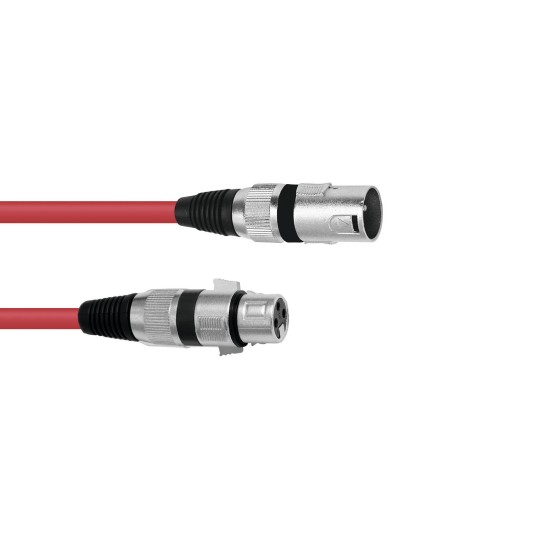 Cavo Audio XLR 3 Poli 1,5m Rosso OMNITRONIC - Connessione Affidabile per Attrezzature Audio Professionali