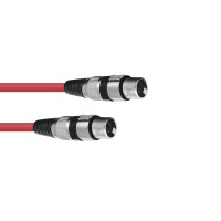 Cavo XLR 3 Poli 5m Rosso OMNITRONIC - Cavo Audio Professionale per Eventi
