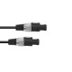 OMNITRONIC Cavo Altoparlanti 2x1,5 mm² 5m Nero - Connessione Professionale per Audio