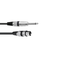 Cavo Adattatore Audio OMNITRONIC XLR Femmina a Jack Mono 0,9m Nero