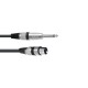 Cavo Adattatore Audio OMNITRONIC XLR(F) a Jack Mono 5m - Nero