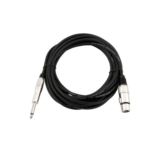 Cavo Adattatore Audio OMNITRONIC XLR(F) a Jack Mono 5m - Nero