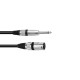 Cavo Adattatore Audio Professionale XLR(M) a Jack Mono 2m Nero - OMNITRONIC