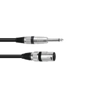 Cavo Adattatore Audio XLR(M) a Jack Mono 5m Nero - OMNITRONIC