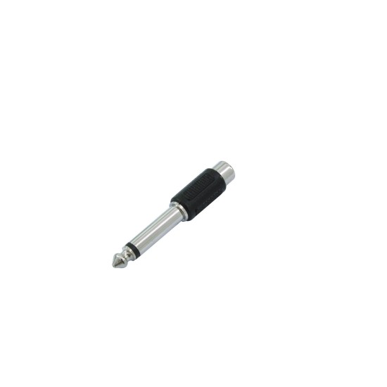 OMNITRONIC Set 10 Adattatori RCA Femmina a Jack Maschio 6,3 mm per Audio Professionale