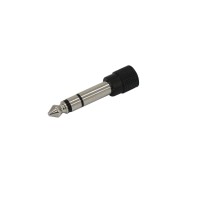 OMNITRONIC Adattatore Audio Stereo 6.35mm Jack Maschio a 3.5mm Femmina - Confezione da 10