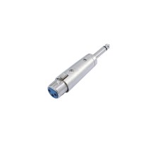 Adattatore OMNITRONIC XLR(F) a Jack Mono 6,3 mm per Collegamenti Audio Professionali