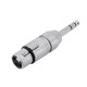 Adattatore Audio Professionale NEUTRIK XLR(F) a Jack Stereo (M) NA3FP - Made in Europe