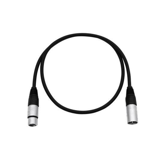 SOMMER CABLE Cavo XLR 3 Pin 0.5m Nero con Connettori Neutrik - Alta Qualità Made in Germany