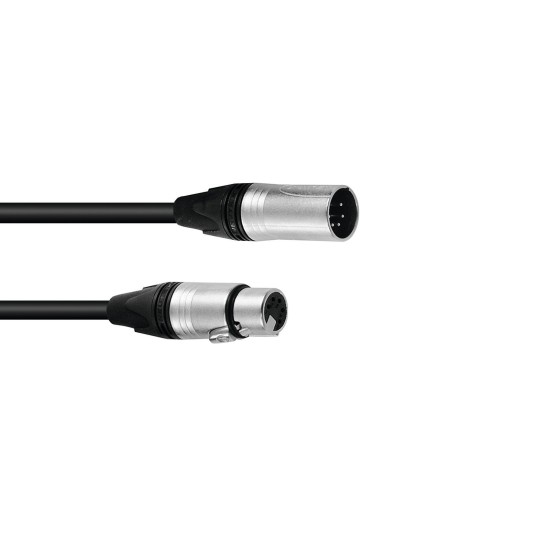 Cavo DMX XLR 5 Poli 20m Neutrik Nero - Alta Qualità per Illuminazione Professionale