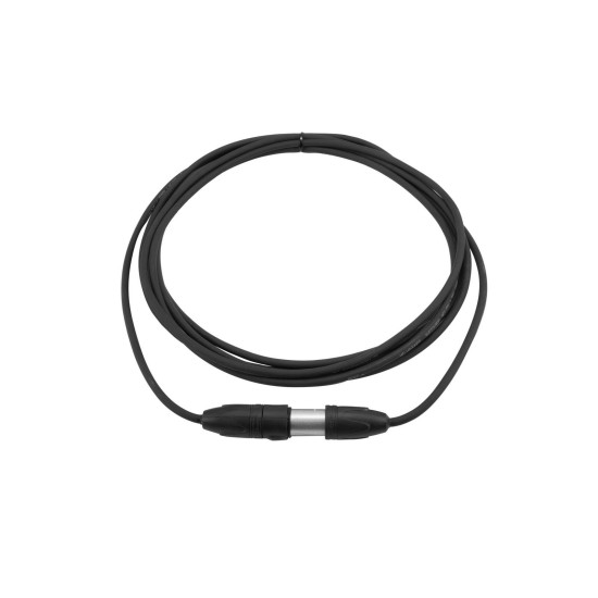 Cavo DMX Professionale IP65 5m 3 Poli Nero per Esterni - PSSO