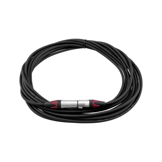 PSSO Cavo XLR 3 poli 10 m - Nero Neutrik - Alta Qualità Microfono