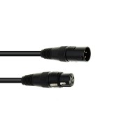 EUROLITE Cavo DMX XLR 3 Poli 20m Nero - Alta Qualità per Sistemi di Illuminazione