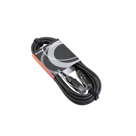 EUROLITE Cavo DMX IP65 3 Poli 5m Nero - Connessioni Affidabili per Eventi