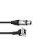 Cavo Patch XLR(F)/XLR(M) 1m Nero - PSSO con Connettori NEUTRIK
