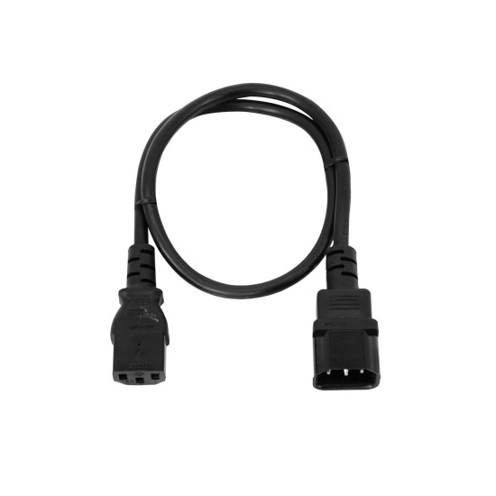 OMNITRONIC Prolunga 0,6m Nero per Dispositivi a Freddo – Cavo Corrente 3x1,0 mm²