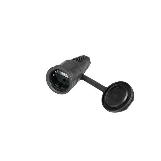 PC ELECTRIC Giunto in Gomma Nero/Blu con Contatto di Protezione per Cavi